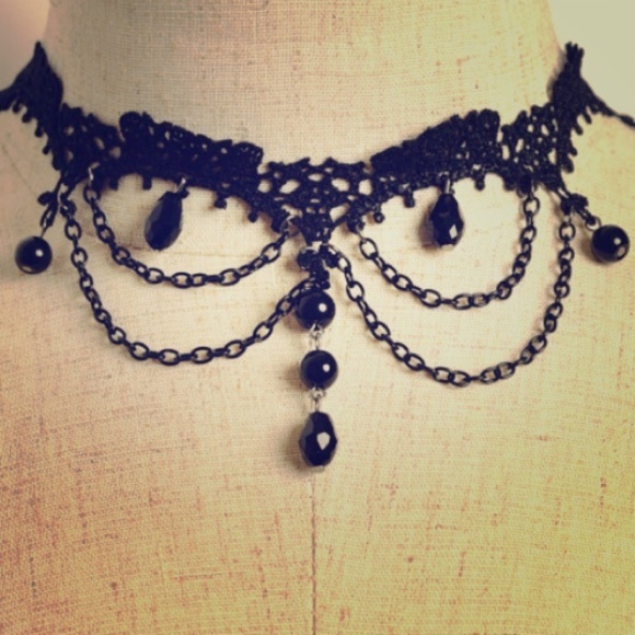 🎉HP!🎉 Victorian Black lace choker! - Picture 1 of 1
